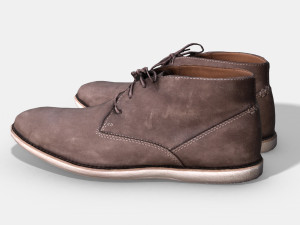 clarks men boots - photoscanned pbr 3D Model