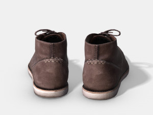clarks men boots - photoscanned pbr 3D Model