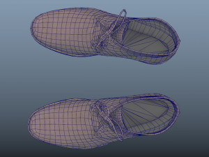 clarks men boots - photoscanned pbr 3D Model