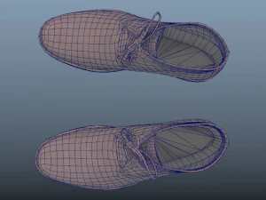 clarks men boots - photoscanned pbr 3D Model