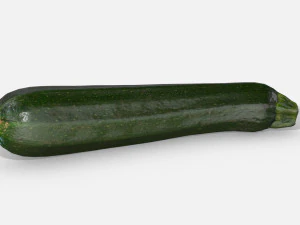 sayuran zucchini - pbr yang difoto Model 3D