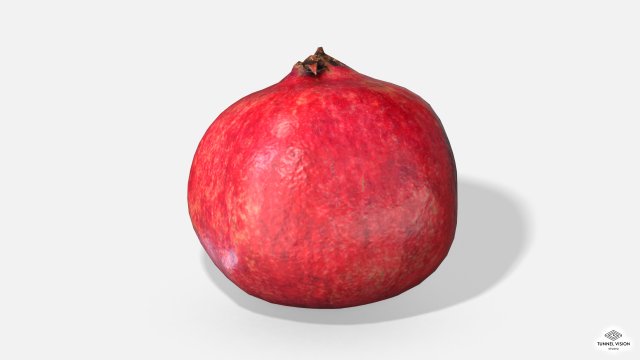 fruit pomegranate - photoscanned pbr 3D Model .c4d .max .obj .3ds .fbx .stl .blend 