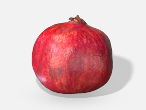 fruit pomegranate - photoscanned pbr 3D Model