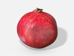 fruit pomegranate - photoscanned pbr 3D Model