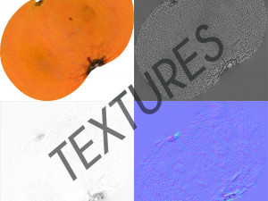 fruit orange - photoscanned pbr Modèle 3D