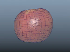 fruit apple - photoscanned pbr 3D Model