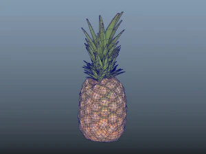 exotic fruit pineapple - photoscanned pbr 3D Model