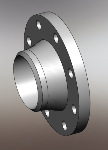 welding neck flange - sizes from 150lb-05 to 2500lb - 8 3D 模型 .c4d .max .obj .3ds .fbx .stl .blend