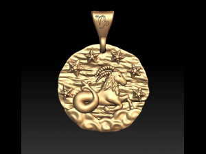 horoscope capricorn pendant Modèles 3D en vedette