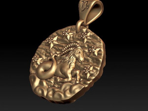 horoscope capricorn pendant Modèles 3D en vedette