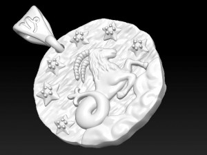 horoscope capricorn pendant Modèles 3D en vedette