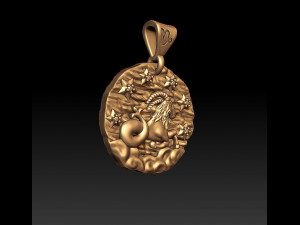 horoscope capricorn pendant Modèles 3D en vedette