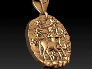 horoscope sagittarius pendant 3D 프린트 모델