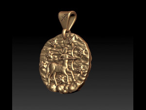 horoscope sagittarius pendant 3D 프린트 모델