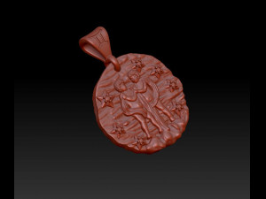 horoscope gemini pendant 3D Принт Модель