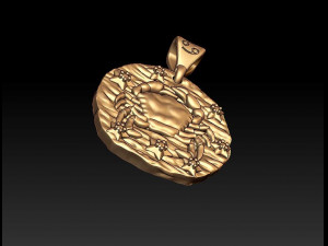 horoscope cancer pendant 3D प्रिंट मॉडल