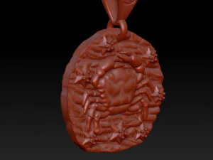 horoscope cancer pendant 3D Print Model