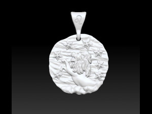 horoscope lion pendant 3D Baskı Modeli