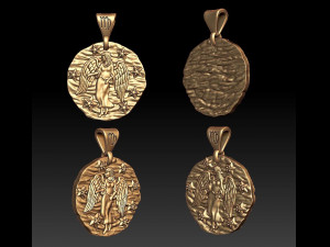 horoscope virgo pendant 3D 프린트 모델