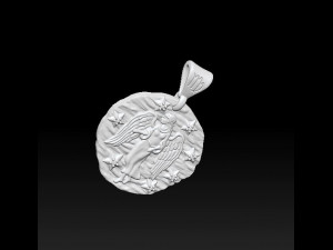horoscope virgo pendant Modelo de Impressão 3D