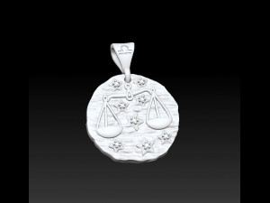 horoscope libra pendant 3D Print Model