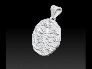 horoscope scorpio pendant 3D प्रिंट मॉडल