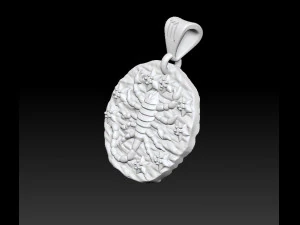 horoscope scorpio pendant 3D Print Model