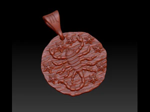 horoscope scorpio pendant 3D Print Model