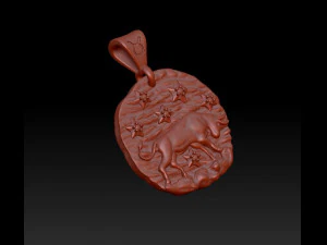 horoscope taurus pendant 3D Print Model