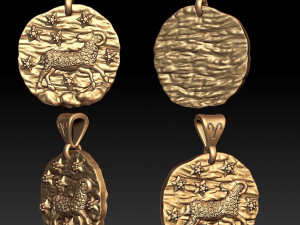 horoscope aries pendant 3Dプリントモデル