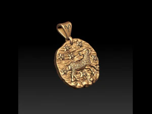 horoscope aries pendant 3D Print Model