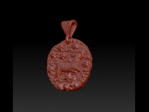 horoscope aries pendant 3D Print Model