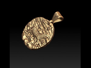 horoscope aries pendant 3D Print Model