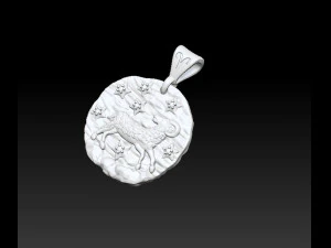 horoscope aries pendant 3D Print Model