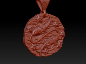 horoscope pisces pendant Modèles 3D en vedette