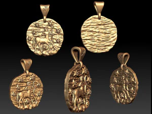 horoscope pendant set 3D Print Model