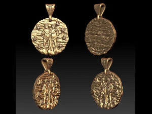 horoscope pendant set 3D Print Model