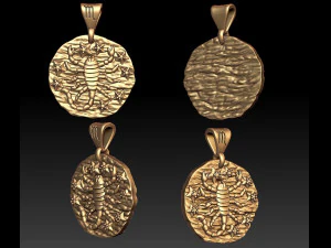 horoscope pendant set 3D Print Model