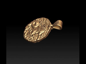horoscope capricorn pendant 3Dプリントモデル