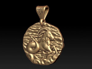 horoscope capricorn pendant 3Dプリントモデル