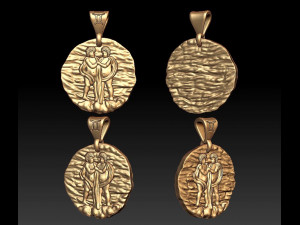 horoscope gemini pendant Model do druku 3D