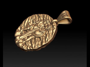 horoscope gemini pendant 3D Print Model