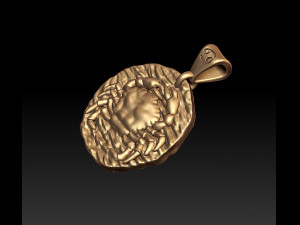 horoscope cancer pendant 3D Print Model