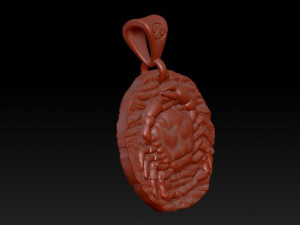 horoscope cancer pendant 3D Print Model