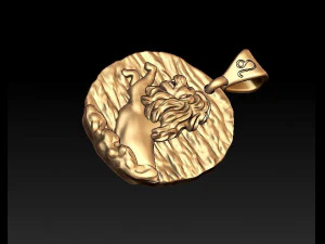 horoscope lion pendant 3D Print Model