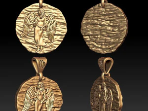 कुंडली कन्या पेंडेंट 3D प्रिंट मॉडल