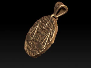 horoscope libra pendant 3D Print Model
