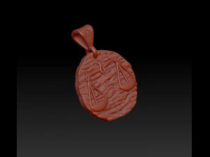 horoscope libra pendant 3D Print Model