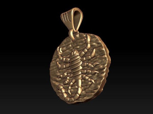 horoscope scorpio pendant Modelo de Impressão 3D