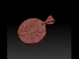 horoscope scorpio pendant Modelo de Impressão 3D